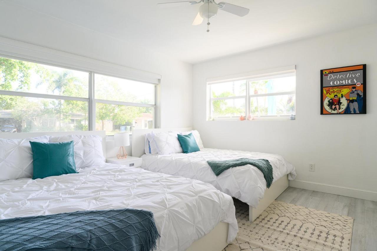 Luxury Casa 4 Bedrooms With Pool & Game Room 15 Mins To Ocean Fort Lauderdale Exterior photo